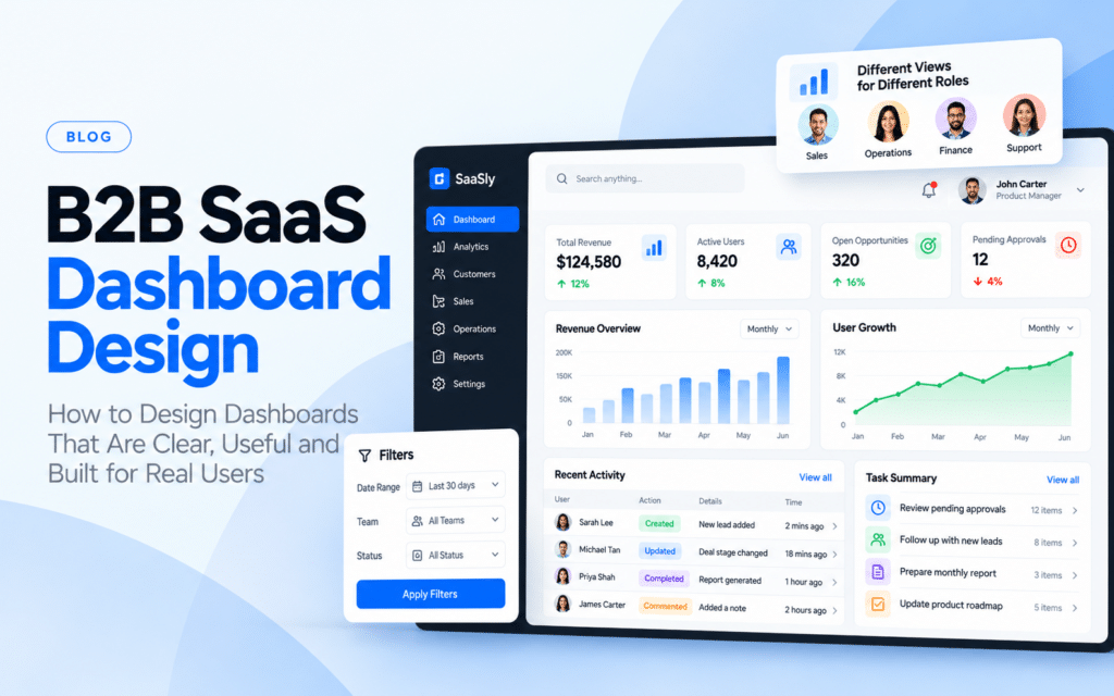 B2B SaaS Dashboard Design: How to Make Complex Data Easier to Use